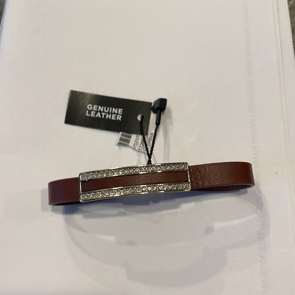 White House Black Market Jewelry Nwt Whbm Leather Bracelet